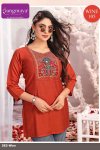 Wine By Rangmaya Cotton With Work Ladies Top